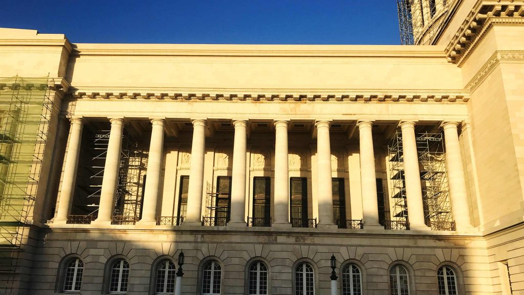 Detail der Restaurationsarbeiten von MD Projektmanagement am Capitol in Havanna, Kuba